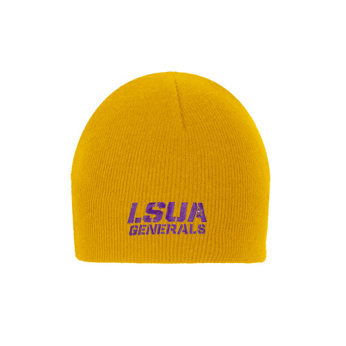  Gold Knit Beanie - LSUA Generals