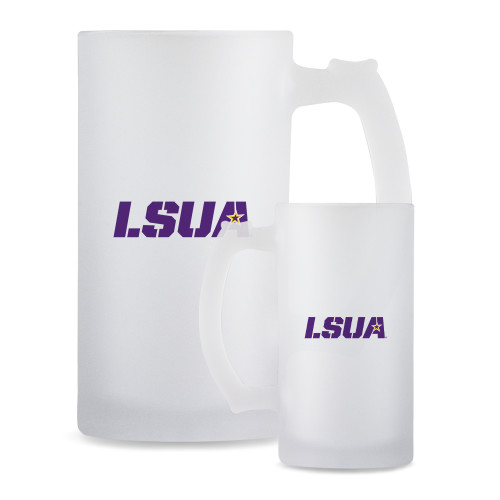  Full Color Decorative Frosted Glass Mug 16oz - LSUA
