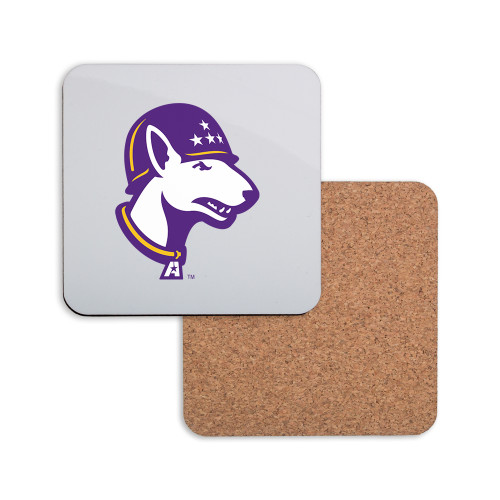  Hardboard Coaster w/Cork Backing - Bull Terrier head LSUA