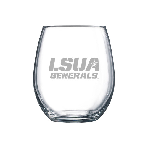  Libbey Stemless Glass 17oz - LSUA Generals Engraved