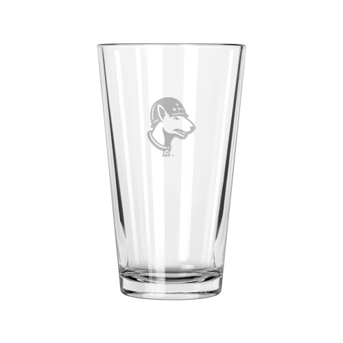  Libbey Glass 16oz - Bull Terrier head LSUA Engraved