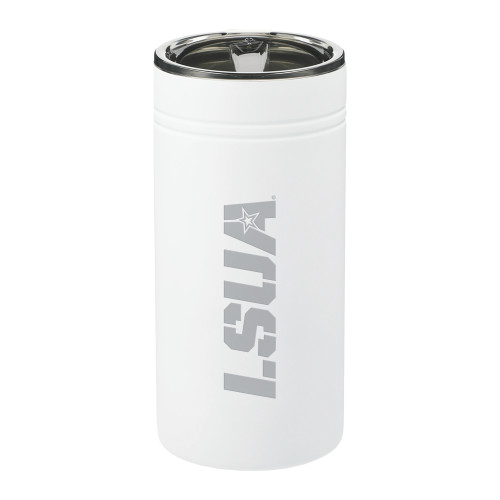  Sherpa Vacuum White Tumbler & Insulator 12oz - LSUA Engraved