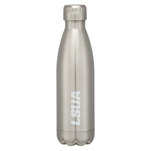  Swig Stainless Steel Silver Bottle 16oz - LSUA Engraved