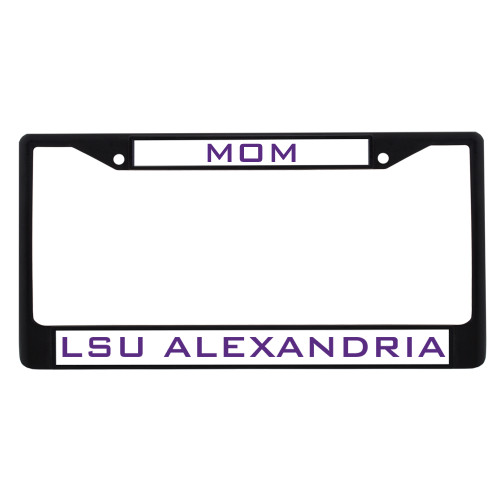  Mom Metal License Plate Frame in Black - Mom