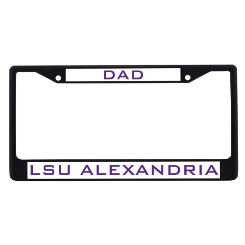  Dad Metal License Plate Frame in Black - Dad