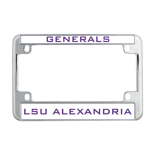 Metal Motorcycle License Plate Frame in Chrome - Generals