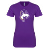 Thumbnail image for  Next Level Womens Purple Boyfriend Tee