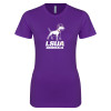 Thumbnail image for  Next Level Womens Purple Boyfriend Tee