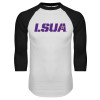 Thumbnail image for  White/Black Raglan Baseball T Shirt