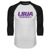 Thumbnail image for  White/Black Raglan Baseball T Shirt