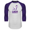 Thumbnail image for  White/Purple Raglan Baseball T Shirt
