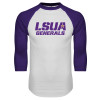 Thumbnail image for  White/Purple Raglan Baseball T Shirt