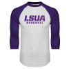 Thumbnail image for  White/Purple Raglan Baseball T Shirt