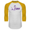 Thumbnail image for  White/Gold Raglan Baseball T Shirt