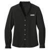 Thumbnail image for  Brooks Brothers Womens Black Long Sleeve Ruffle Collar Blouse