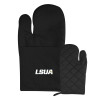Thumbnail image for  Quilted Canvas Black Oven Mitt