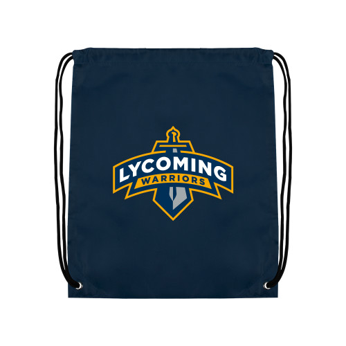 Lycoming Navy Drawstring Backpack
