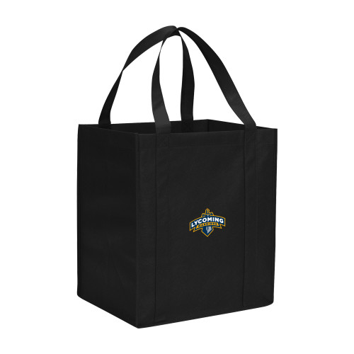 Lycoming Non Woven Black Grocery Tote