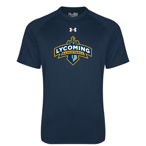  Under Armour Navy Tech Tee - Lycoming Basketball Under Armour