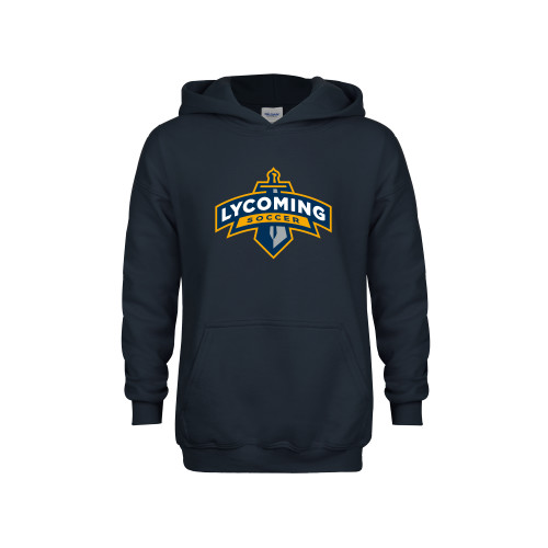  Youth Navy Fleece Hoodie - Lycoming Soccer