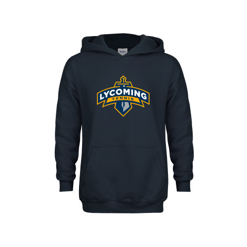  Youth Navy Fleece Hoodie - Lycoming Tennis