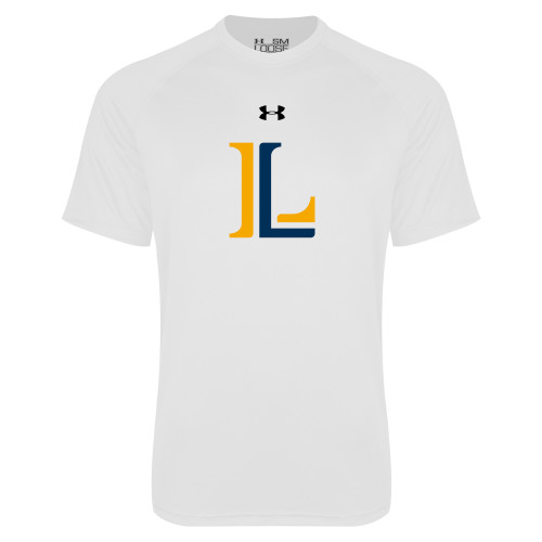  Under Armour White Tech Tee - Lycoming Athletic L Under Armour