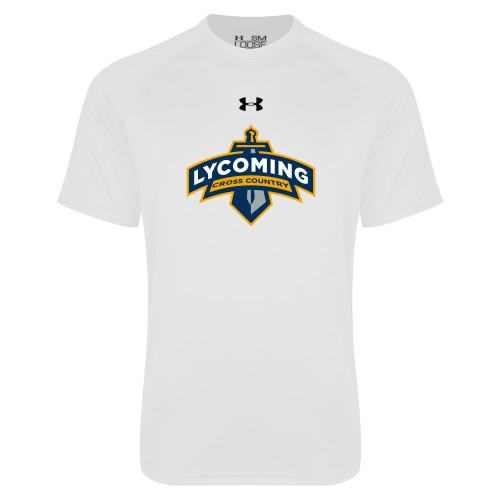  Under Armour White Tech Tee - Lycoming Cross Country Under Armour