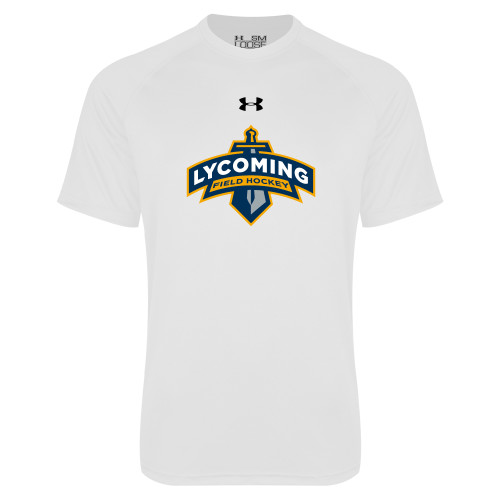  Under Armour White Tech Tee - Lycoming Field Hockey Under Armour