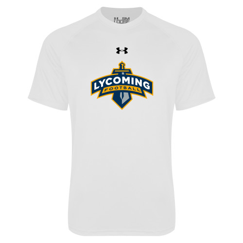  Under Armour White Tech Tee - Lycoming Football Under Armour