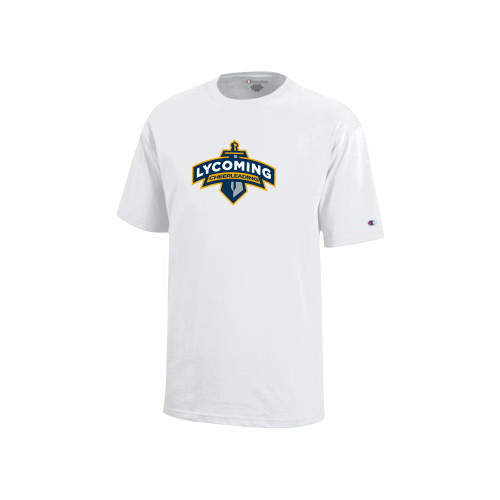  Champion Youth White Short Sleeve Tee - Lycoming Cheerleading