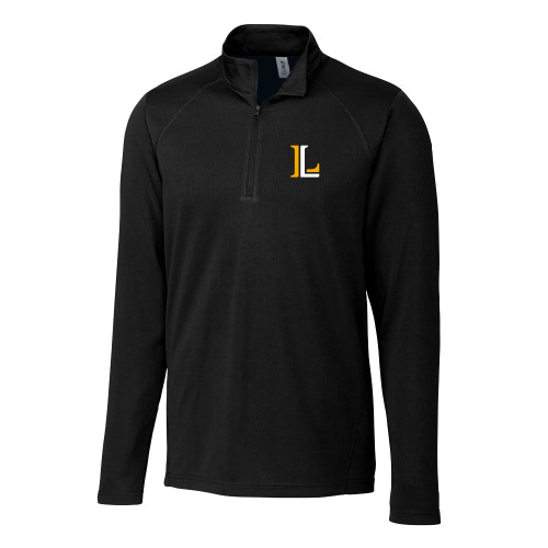  C&B Black Clique Ice Pique Half Zip - Lycoming Athletic L