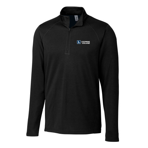  C&B Black Clique Ice Pique Half Zip - Lycoming Institutional Logo Horizontal