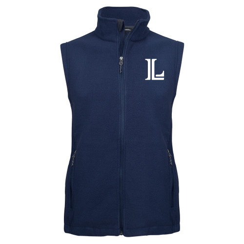  Navy Fleece Full Zip Vest - Lycoming Athletic L