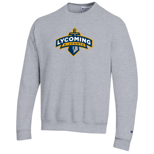  Champion Heather Grey Fleece Crew - Lycoming ESports