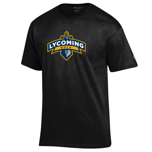  Champion Black T Shirt - Lycoming Golf