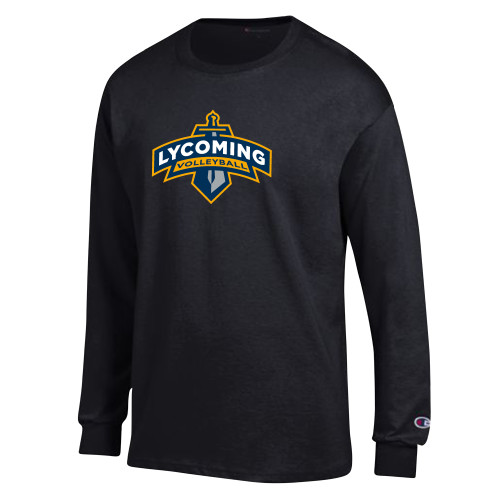  Champion Black Long Sleeve T Shirt - Lycoming Volleyball
