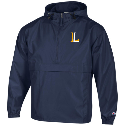  Champion Navy Packable Jacket - Lycoming Athletic L
