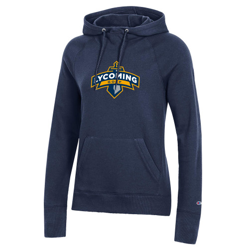  Champion Womens Navy Pull Over Hood - Lycoming Golf