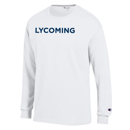 Main Image for  Champion White Long Sleeve T Shirt
