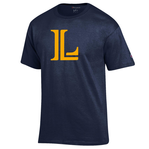  Champion Navy T Shirt - Lycoming Athletic L