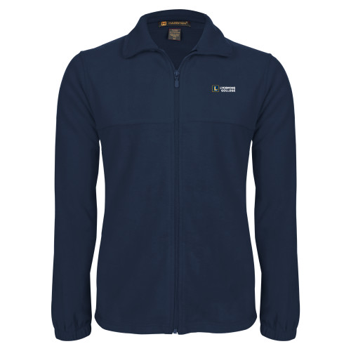  Navy Fleece Full Zip  Jacket - Lycoming Institutional Logo Horizontal