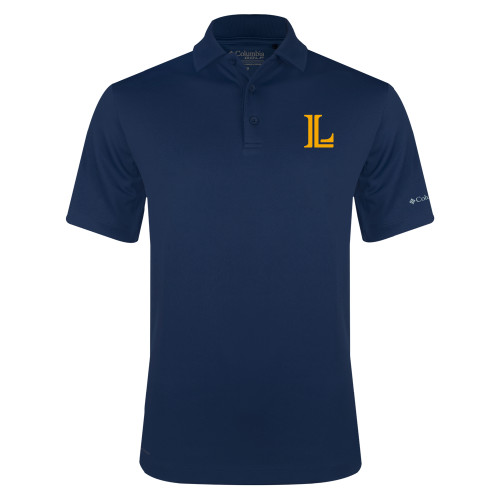  Columbia Navy Omni Wick Drive Polo - Lycoming Athletic L