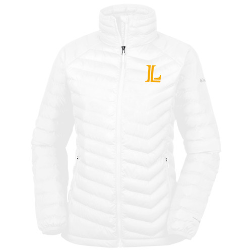  Columbia Womens White Powder Lite Jacket - Lycoming Athletic L