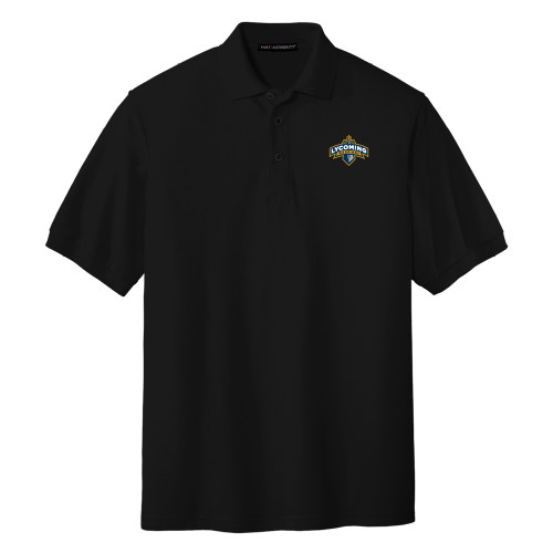  Black Silk Touch Polo - Lycoming Warriors Athletic Logo