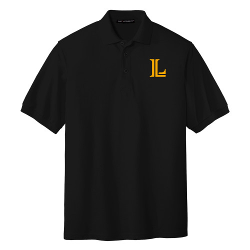  Black Silk Touch Polo - Lycoming Athletic L