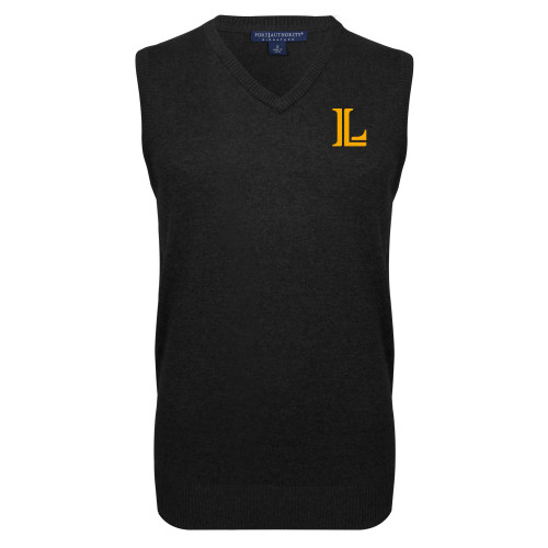  Black VNeck Sweater Vest - Lycoming Athletic L