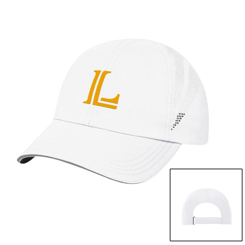  Womens White Performance Cap - Lycoming Athletic L