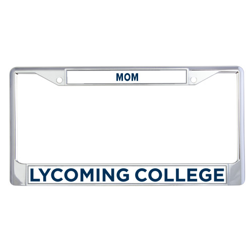  Mom Metal License Plate Frame in Chrome - Lycoming Institutional Wordmark Horizontal