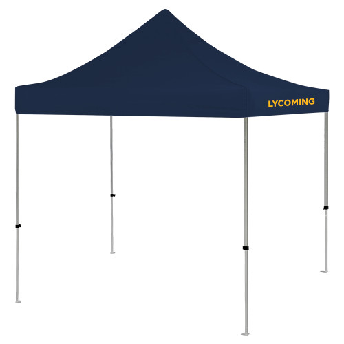  9 ft x 9 ft Navy Tent - Lycoming Wordmark