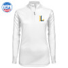 Thumbnail image for  Syntrel Womens White Interlock 1/4 Zip